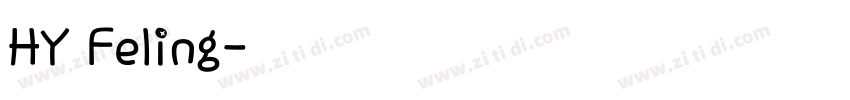 HY Feling字体转换